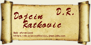 Dojčin Ratković vizit kartica